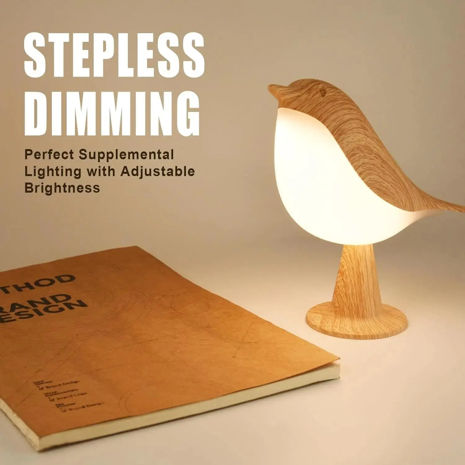Bird Lamp – Modern Wooden LED Night Light - Image 5