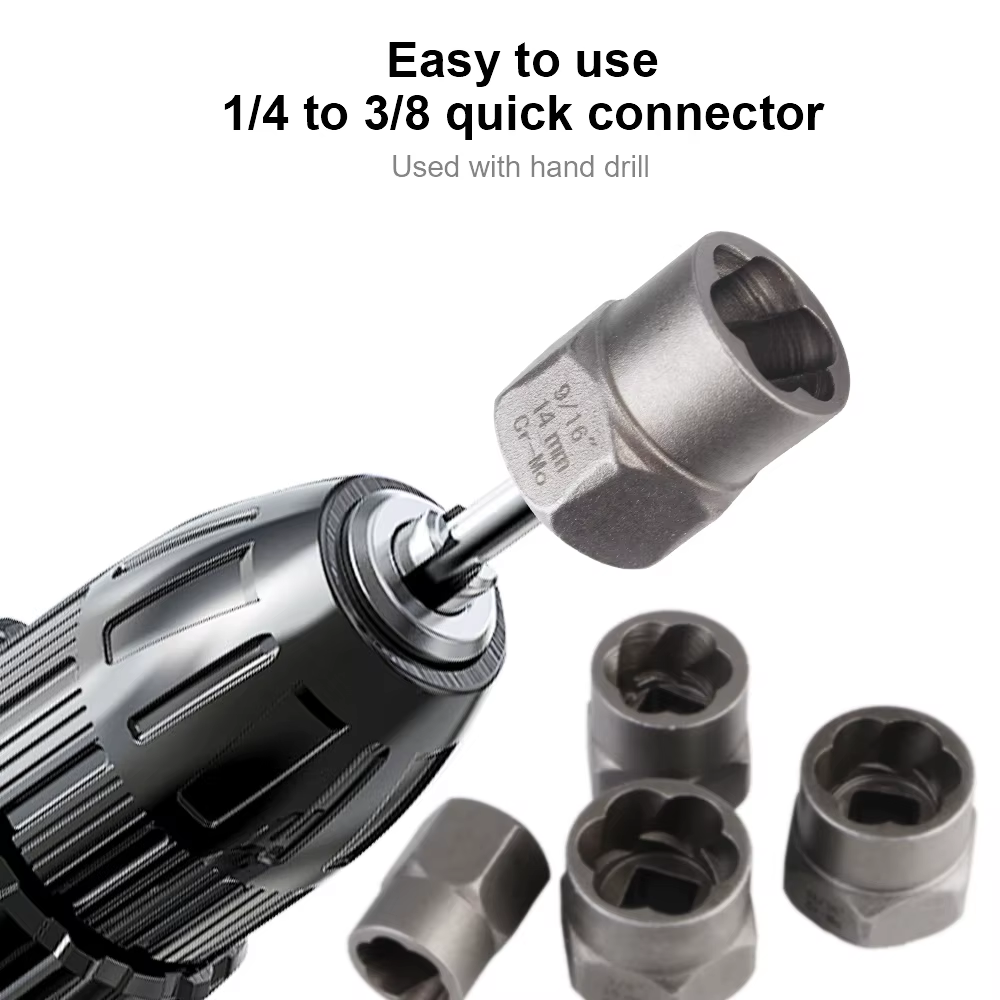 Damaged Screw Extractor Accessory Hand Tools Kit Bolt Nut Remover 26Pcs/Set Car Repair Tool Kit Bolt Nut Removal Socket Tool - Image 6