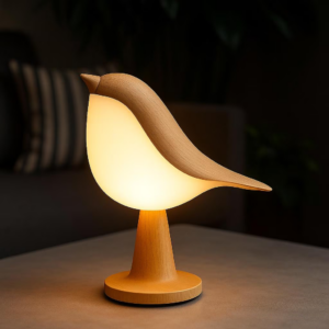 Bird Lamp – Modern Wooden LED Night Light