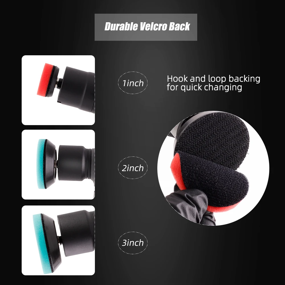 12V Cordless Mini Car Polisher RO/DA Micro Scratches Killer Cordless Detail Polisher with Adjustment Speed & 1 Batterry - Image 7