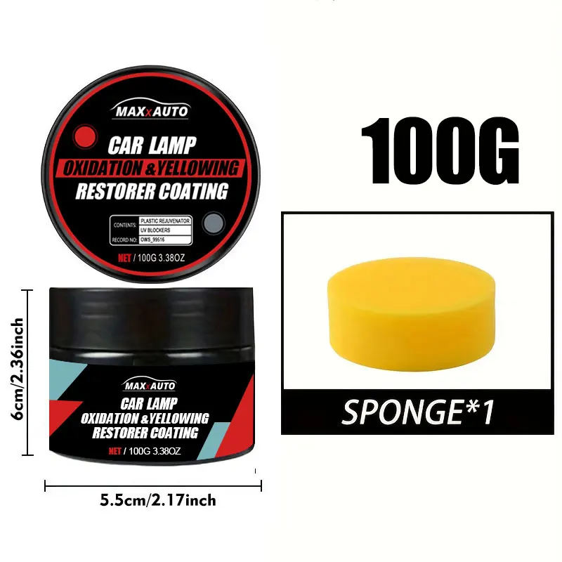 Car Headlight Restoration Polishing Kit - Scratch Remover & - Image 2
